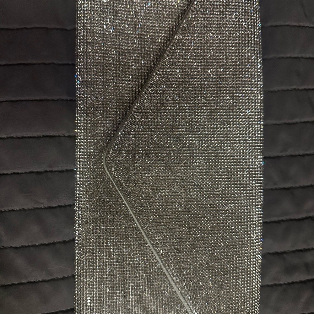 Aldo Black and Silver Clutch